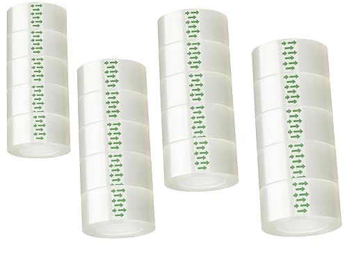 YGM Clear Packing Tape Refills The Office Supplies Fashion Classroom Must Haves School Supplies Packing Tape Dispenser Desk Accessories & workspace Organizers Shipping Tape School Trans Tape (20)