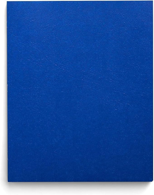 Staples School Grade 2‑Pocket Folders with Fasteners, Blue, Letter‑Size Durable Classroom & Office File Folders, 25/Box