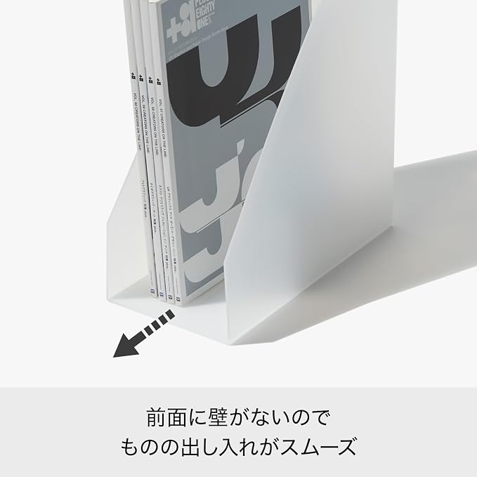LIKE-IT MX-29 Storage Case, File Box, Wide, Size Per Piece: Approx. 5.1 x 10.0 x 12.0 inches (13 x 25.3 x 30.7 cm), All White, Made in Japan, Tabletop Storage, Standing Storage