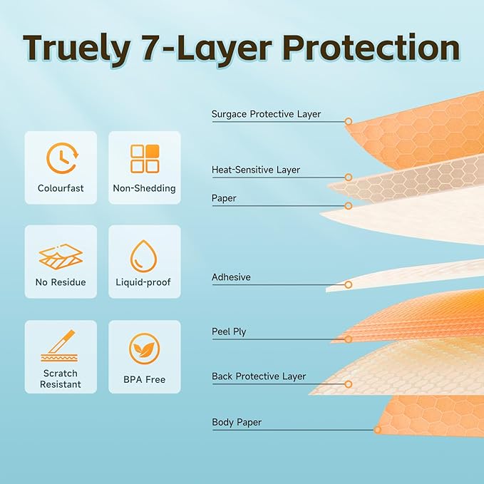 Thermal Labels DETONGER 1/2 Width Compatible Tape Refills Label Stickers Film Coatedfor Label Maker Tapes Home Office School Business Use Sticky Liquid-Proof 0.5"×2"(12×50mm) 150pcs White