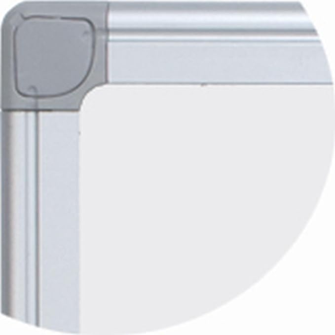 MasterVision Earth Series Double Sided Melamine Dry Erase Board, 100% Recycled Frame, Snap-On Marker Tray, 48" x 72", Aluminum Frame