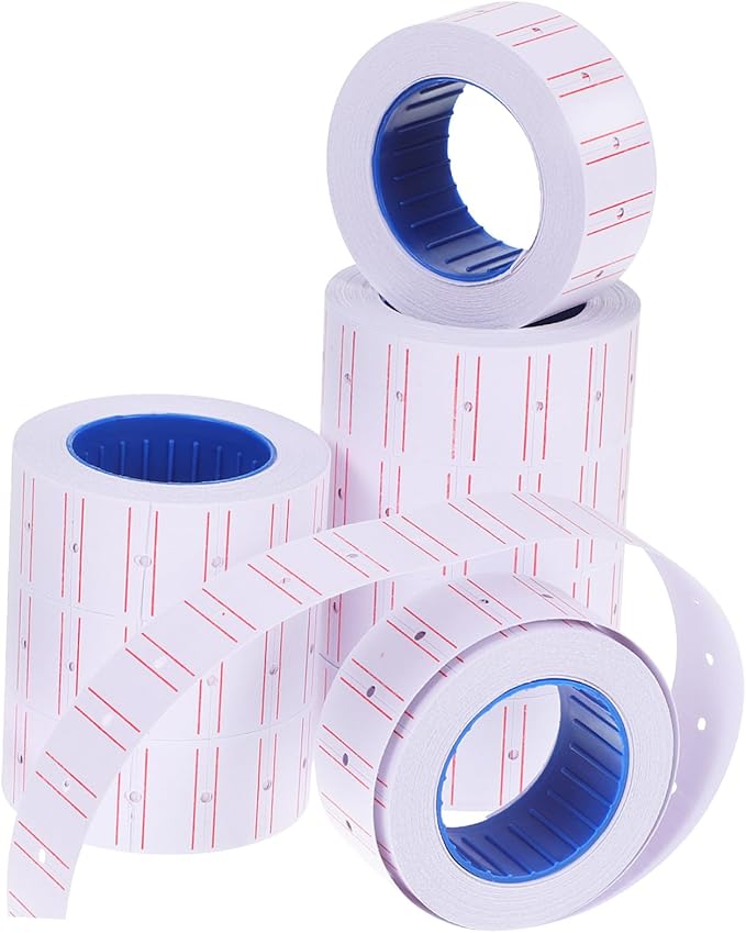 Tofficu 10rolls Paper Price Labels Self-Adhesive Stickers for Retail Small Price Tags Marking Labels Easy to Spot Items