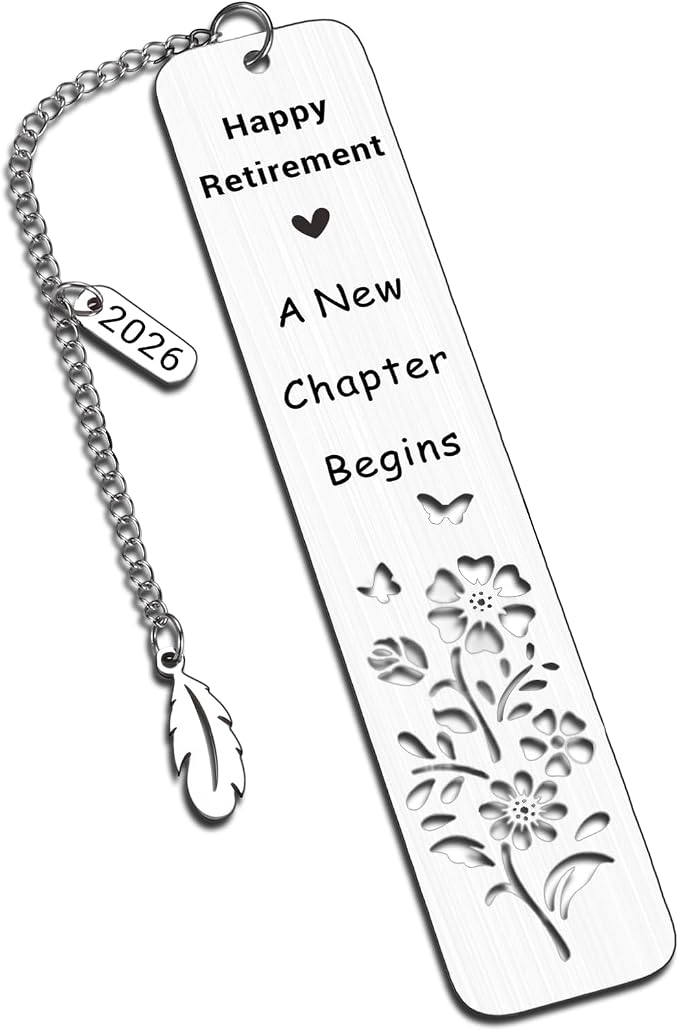 Retirement Gifts for Women Men 2026 Cool Teacher Appreciation Retirement Gifts for Women Men Going Away Leaving Gift for Coworkers Women Men Friends Happy Retirement Enjoy The Next Chapter Bookmark