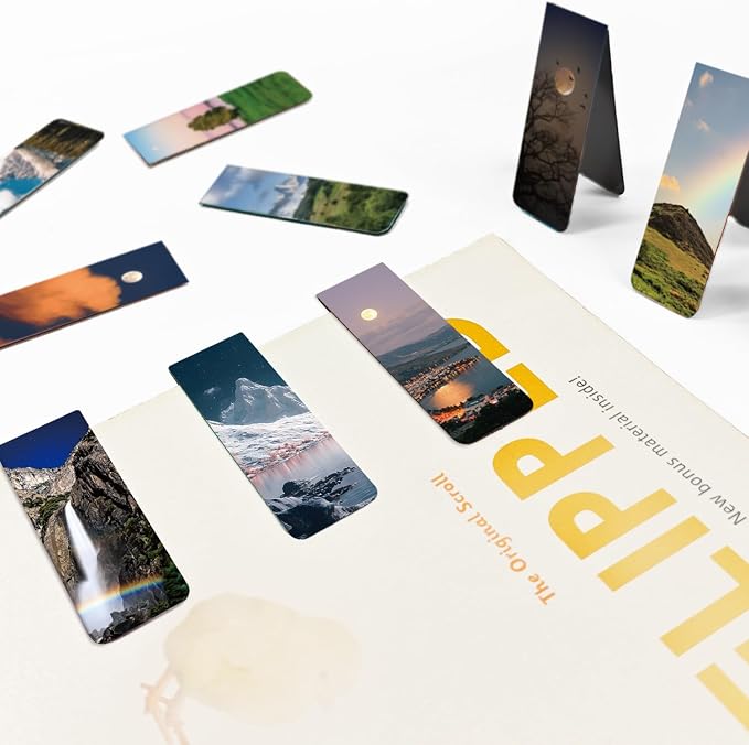 30 Pieces Bookmark, Magnetic Bookmarks for Women, Men, Book Lovers, Bookmarks Bulk for Students Teachers Reading, Natural Landscape Bookmark