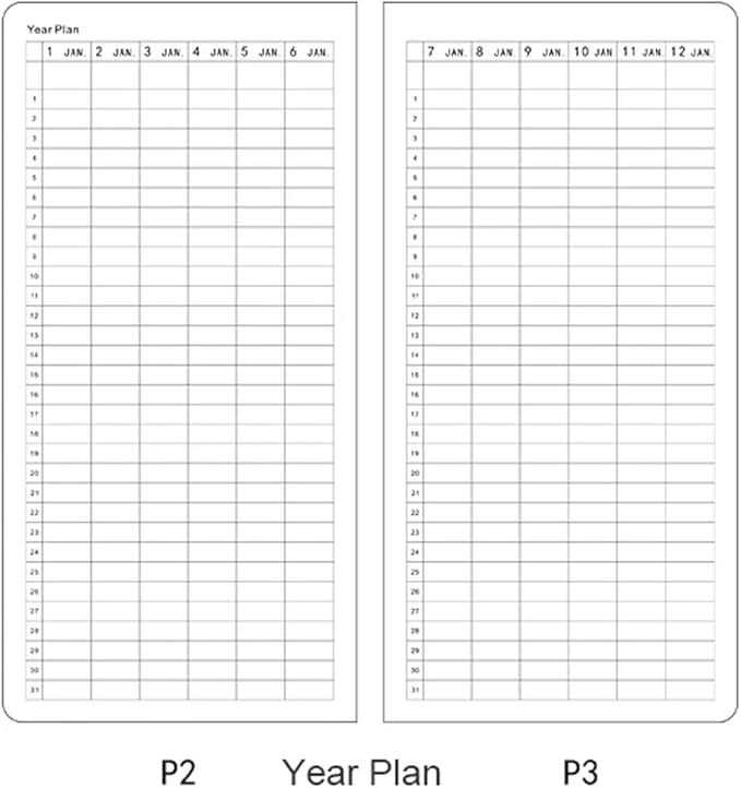 Undated Pocket Weekly Planner Schedule Organizer Agenda Year Month Week Plan A6 Notebooks (A6 undated planner Green)