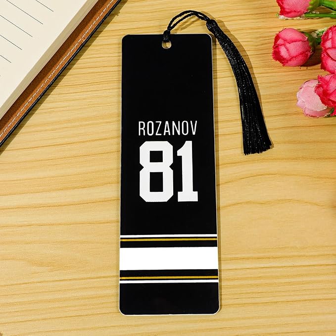 Heated Rivalry Inspired Bookmark Merch Stuff, Ilya Rozanov 81 Shane Hollander 24 Acrylic Bookmarks Gifts Accessories Merchandise for Fans Women Men Easter Birthday Book Lovers (2pcs Style A)