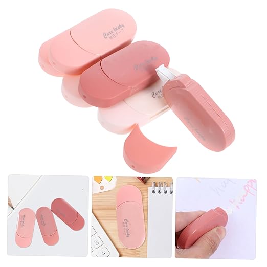 Gadpiparty 6pcs Mono Correction Tape Pink School Tape Aesthetic Cute Pens for Writing Office Supplies