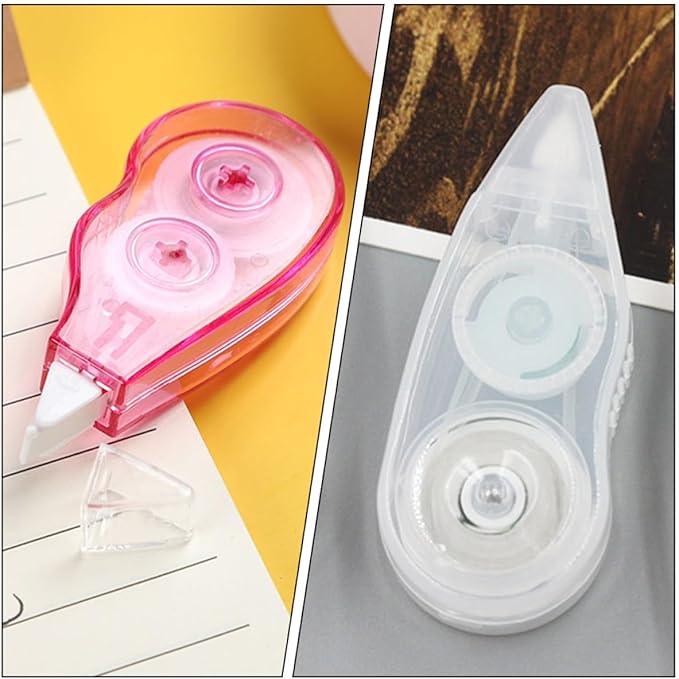 12pcs Correction Tape Set Adhesive Correction Tape 12m Large Capacity Portable School Stationery for Students and Office Use