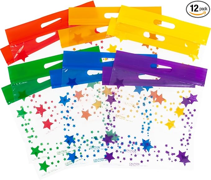 Really Good Stuff Group-6 Color Storage Bags - Set of 12