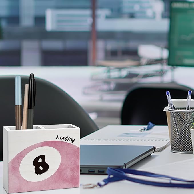 Pink Girly Office Decor Preppy Coquette Bow Room Decor for Girl Women Daughter Pink Pen Holder for Desk Girl Room Workplace Library Bedroom desk decor Holder2833