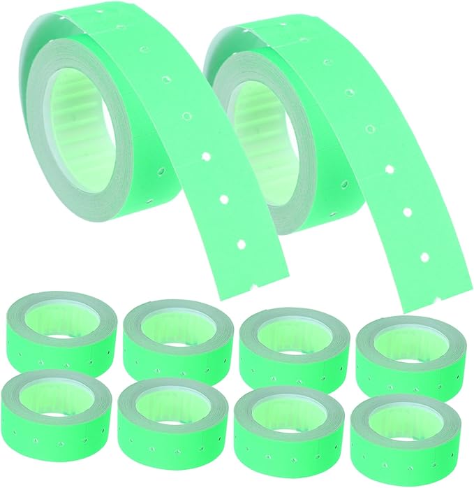 5000pcs Price Tag Sticker Paper for Retail Pricing Fluorescent Self-Adhesive Market Price Labels Printing Fast Drying Ink for Home Office Business