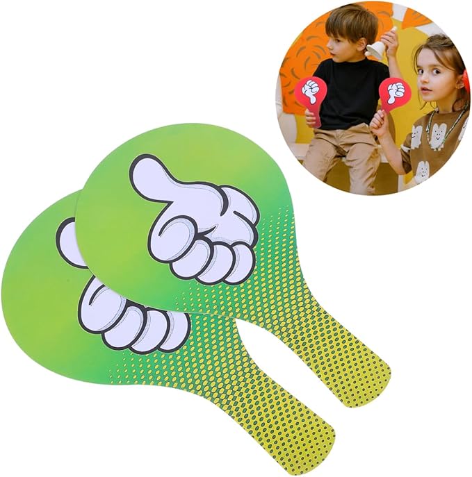 ibasenice Thumbs up Thumb Down Paddles 2-Pack Classroom Voting Paddle Signs for Teacher Student Interaction PVC 8.27X5.12 Inches School Supplies