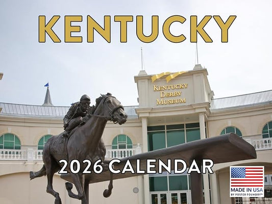 Kentucky Calendar 2026 Wall 12 Month Monthly KY Scenic Souvenirs Themed Gifts | American Made In The USA