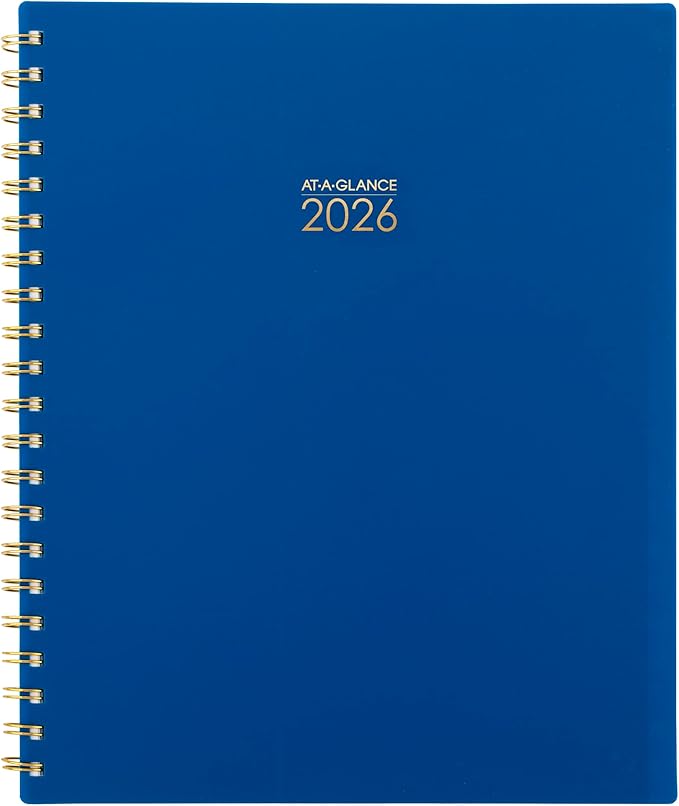 AT-A-GLANCE 2026 Planner, Weekly & Monthly, 8.5" x 11", Large, Harmony, Denim (1099-905-20-26)