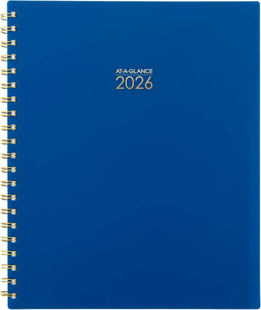 AT-A-GLANCE 2026 Planner, Weekly & Monthly, 8.5" x 11", Large, Harmony, Denim (1099-905-20-26)