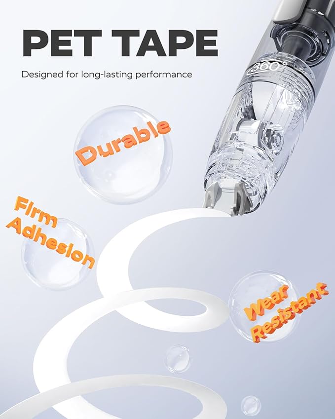 Four Candies Refillable Retractable White Correction Tape, 3PCS White Cute Smooth Push Pull Out Tape with 3 Extra Refills, Aesthetic Pen Shaped Applicator for School Office Supplies