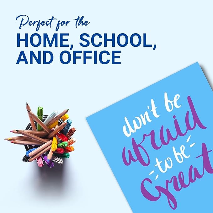 Blue Poster Board, Premium 2-Sided 22x28 Poster Board for School Projects, Arts & Crafts, Water & Fade Resistant Posterboard for Signs & Presentations, Large Poster Board 22x28”, 40 Count
