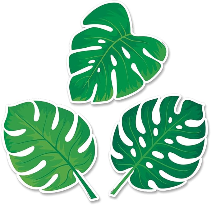 Creative Teaching Press Palm Paradise Monstera Leaves 6" Designer Cut-Outs (10224)