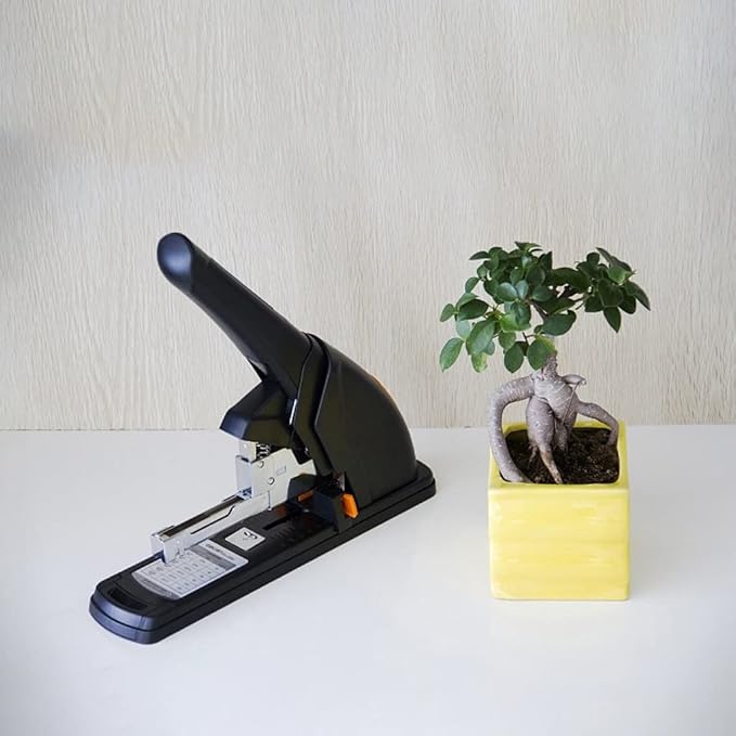 KUYWLMKMZZ Desk Stapler Heavy Duty Stapler Office Labor-Saving Stapler Suitable for Learning and Office Document Binding Practical Office Supplies Black School Supplies (Color : A)