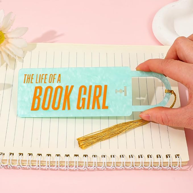 TSwift Showgirl Inspired Acrylic Bookmarks, Aesthetic Tay Page Marker,Women Music Lover Bookish Gifts Book Accessories (Keyhole)