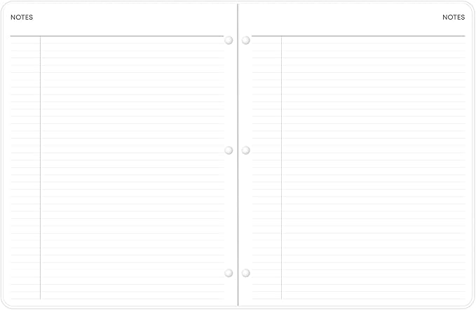 Blue Sky 2027 Monthly Planner Calendar, January 2027 - December 2027, 8.5" x 11", Monthly Layout, Clear Flexible Cover, Stapled Binding, 3 Hole Punched Pages, Solid Black