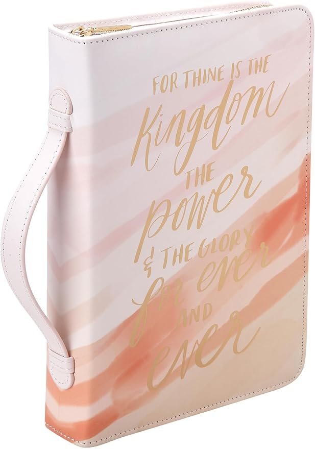 Eccolo Zippered Bible and Book Cover Case for Men and Women, Holds & Protects Standard 5.5 x 8.5 Bibles