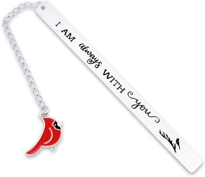Cardinal Bookmark Gifts for Women Men Condolences Gift for Loss of Mother Father Lover Friend Grief Bereavement Sympathy Memorial Book Marker Cardinal Bird Remembrance Themed Funeral Baskets