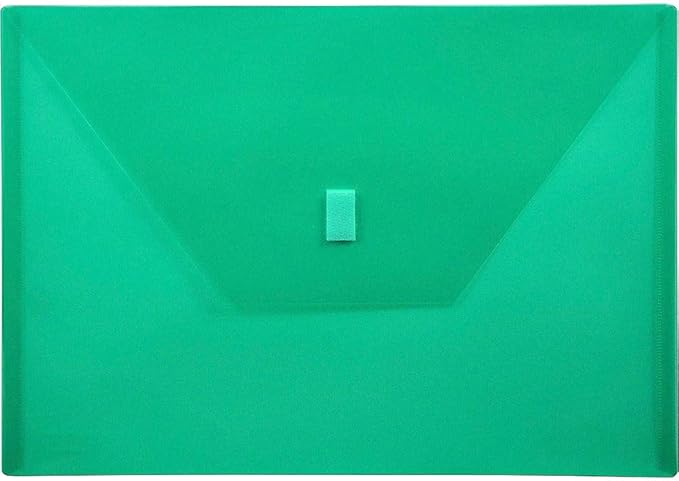 Lion Design-R-Line Poly Envelope, 9-3/8 x 13 Inches, Transparent Green, 1 Envelope (22080-GR)
