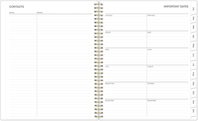 Blue Sky 2027 Weekly and Monthly Planner Calendar, January 2027 - December 2027, 8.5" x 11", Flexible Cover, Laminated Tabs, Durable Twin Wire Binding, Storage Pocket, Laurel
