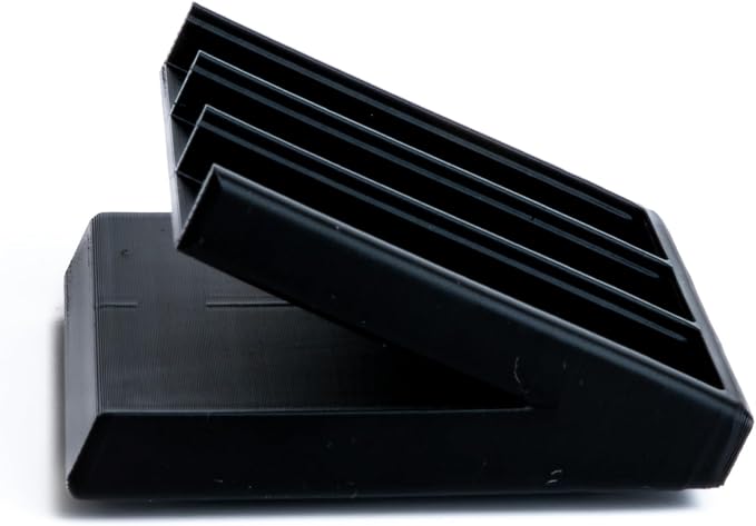 Remote Holder Organizer Pedestal Caddy compatible with Lutron Pico Remotes, Anti-Slip Feet, Holds 3 Remotes, Black, Indoor Use Only