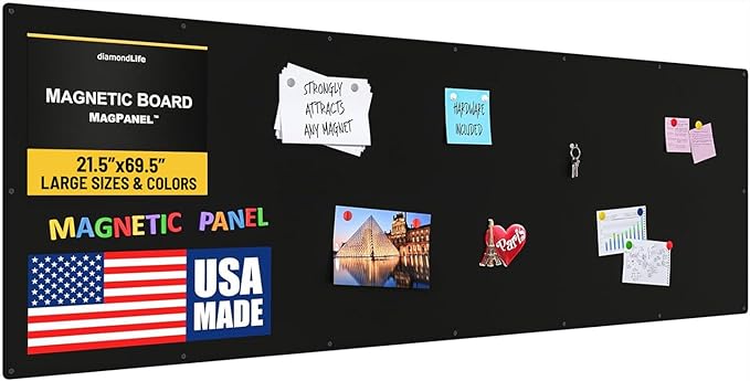 21.5�x69.5� - Magnetic Board - Memo & Vision Boards for Home, Office, and Classroom - Magnet-Board for Kids - Pre-drilled Mounting Screws Included