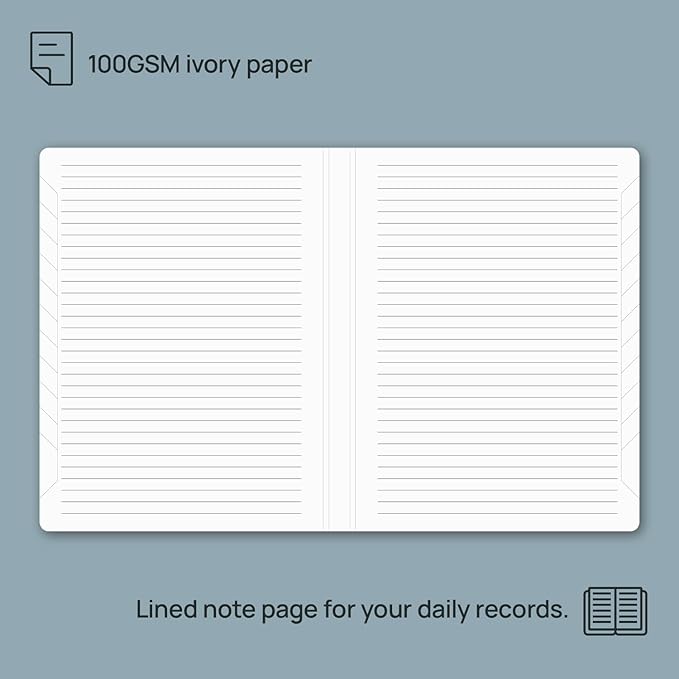 POPRUN Monthly Planner 2026-2027, Large-8'' x 10'', 18-Month Calendar Book (Jan.26 - Jun.27), Calendar Planner with Monthly Tabs, Storage Pocket, Hardcover, 100 GSM Paper - Pacific Green