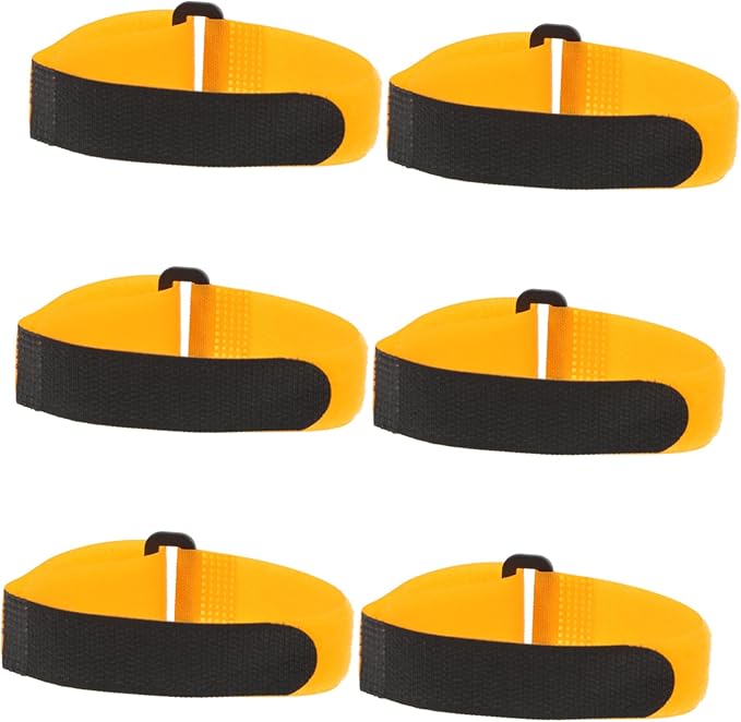 Milisten 6pcs Self Adhesive Soccer Net Fasteners Reclosable Hook and Loop Tapes for Organizing Cable DIY Projects and Securing Soccer Goals Home Office and Workshop