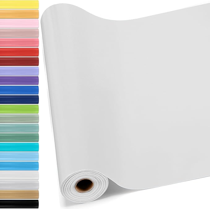 Hahafelt 16 in x 40 Ft Fabric Bulletin Board Roll Classroom Non Woven Fabric Background Decorations Waterproof Wrinkle Resistant Bulletin Board for Back to School Wall Decor(White,Pure)