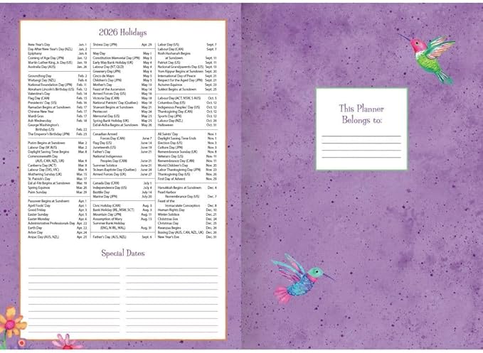 Lang, Simple Inspirations Monthly 2026 Pocket Planner, 4.9'' X 6.6'', Weekly Calendar with Case Binding