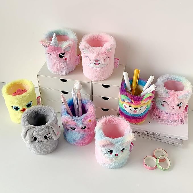 Pen Holder Stand Cup Pencil Holder Organizer Makeup Brush Holders for Home Office Desk, Multi-Purpose Desktop Storage Organizer, Pencil & Makeup Brush Holder for Office Home Vanity Decor