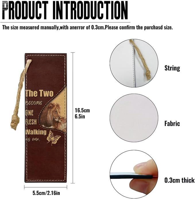 Religious Style Cross and Lion Bible Case with Bookmark Waterproof Bible Cover Case for Women Lightweight Bible Bag with Handle Pockets Church Book Bag Brown
