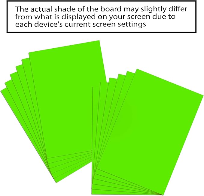 BAZIC Products Poster Board Fluorescent Green 22" x 28" 25 Sheets