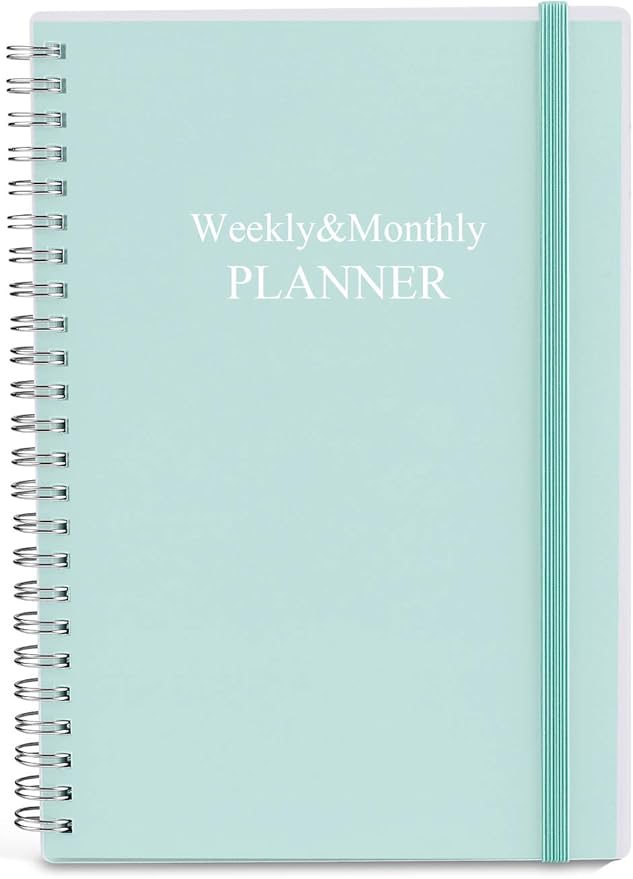 Nokingo Undated Planner for 2026 or Any Year - Weekly & Monthly Organizer Notebook & Journal to Track Goals, 5.85" x 8.25", Perfect to Organize Your Daily Life, Teal Weekly Monthly Planner Undated