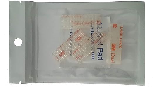 EZ Pass I-Pass SunPass Fastlane Dual Lock Adhesive Mounting Strips 3M Tape 4 Each 1-1/2 inch with Prep Pad