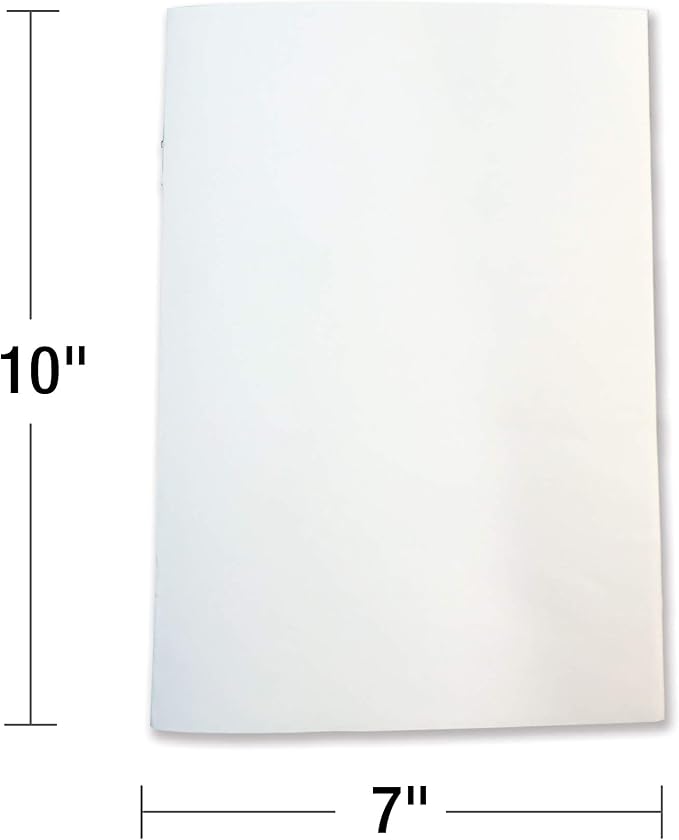 Carson Dellosa | Blank Book for Journaling | High-Gloss Cover, 7-inch x 10-inch, 8pgs