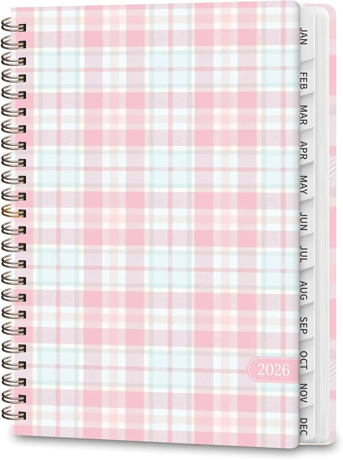 2026 Planner, Weekly and Monthly Calendar Planning Book, Jan 2026 - Dec 2026, Academic Agenda Planner for School Supplies and Office Desk Accessories - A5 (6.3" x 8.5")