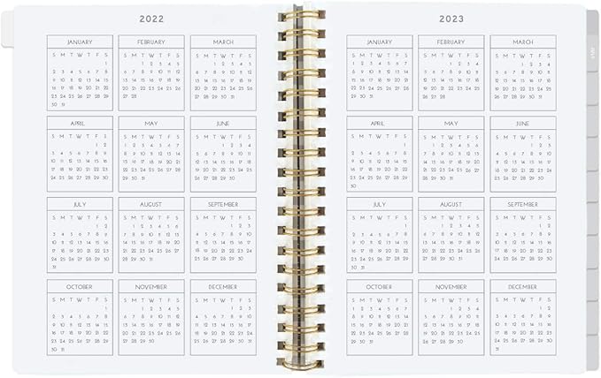 Graphique Designer Planners - 18-Month Dated Calendar - Painted Strokes Mini Personal Planner - Monthly & Weekly Agenda, Notes, & Stickers - For School, Work, or Home - Jul 2021-Dec 2022 (6" x 8")