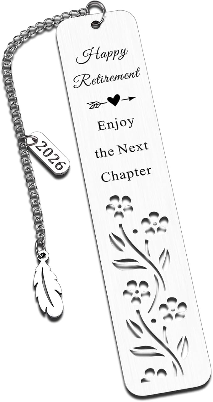 2026 Retirement Bookmark Gifts for Women Men Retirement Gifts for Coworker Colleague Employee Work Bestie Appreciation Gift for Retired Teacher Nurse Coach Going Away Leaving Gift for Boss Leader