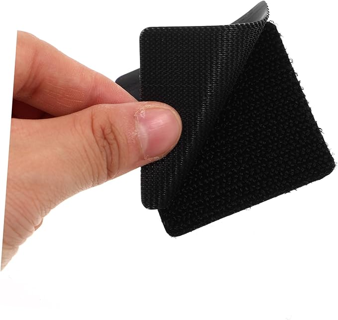Cabilock 10sets Heavy Duty Hook and Adhesive Tape for Car Floor Mats High-Temperature Resistant Easy Installation Fit for Suvs and Vehicles