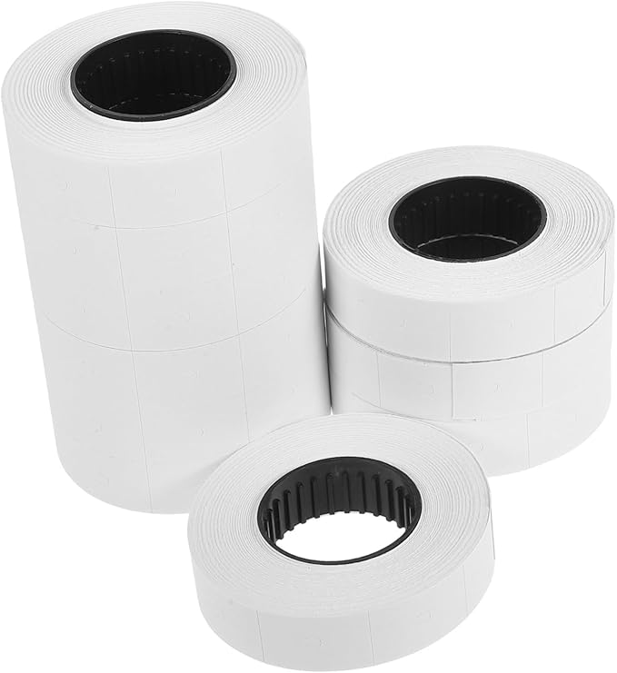 KALLORY 10rolls Price Labels Double Row Price Tag Labels Per Roll for Retail Supermarkets and Offices Versatile Labeling for Enhanced Organization