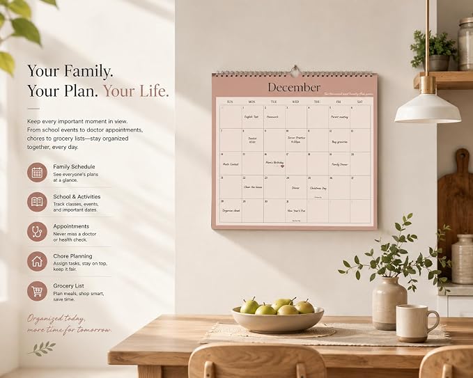 meDolove Spiral Hanging 18-Month Wall Calendar 2026-2027,14" x 11" | 12 Morandi Neutral Color Pages,July 2026-Jun 2027,No-Bleed Paper,for Women, Working Moms, Office