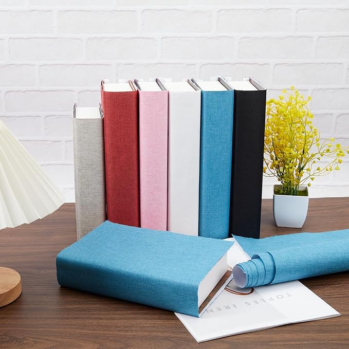 CRASPIRE Book Cloth for Book Binding 51 x 11.8in Force Blue Fabric Surface Paper Backed A3-A8 Linen Bookcover Books Album Scrapbooking Archival DIY Covering Protector Bookcloth Bookbinding Supplies