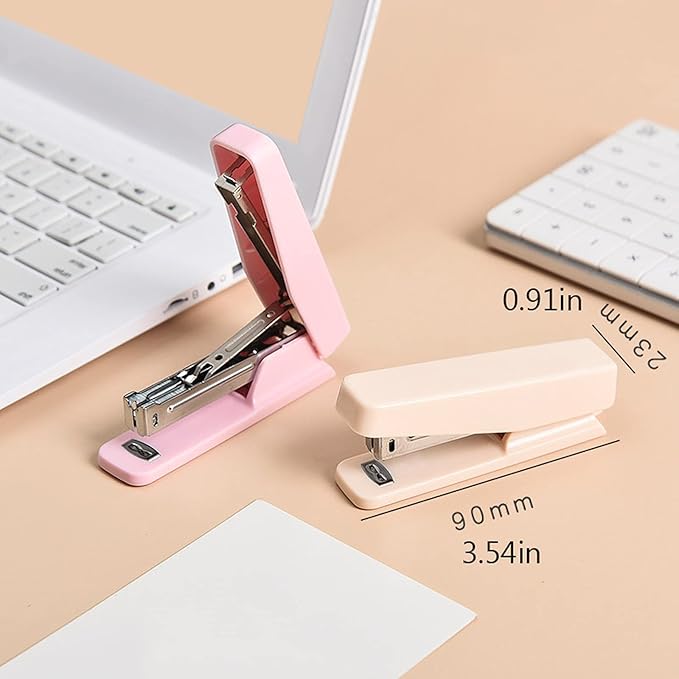 Stapler Stapler Portable Stapler Set with 1000 Pieces Staples Stationery Office Binding Tool School Binder Teacher Gift Office Stapler (Color : Green)