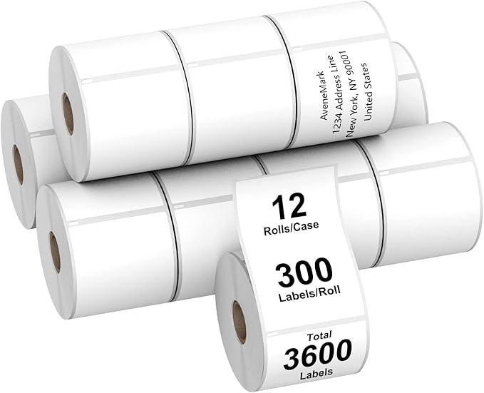 AveneMark 12 Rolls Compatible DYMO 30256 (2-5/16" x 4") Direct Thermal Labels - 3600 Labels